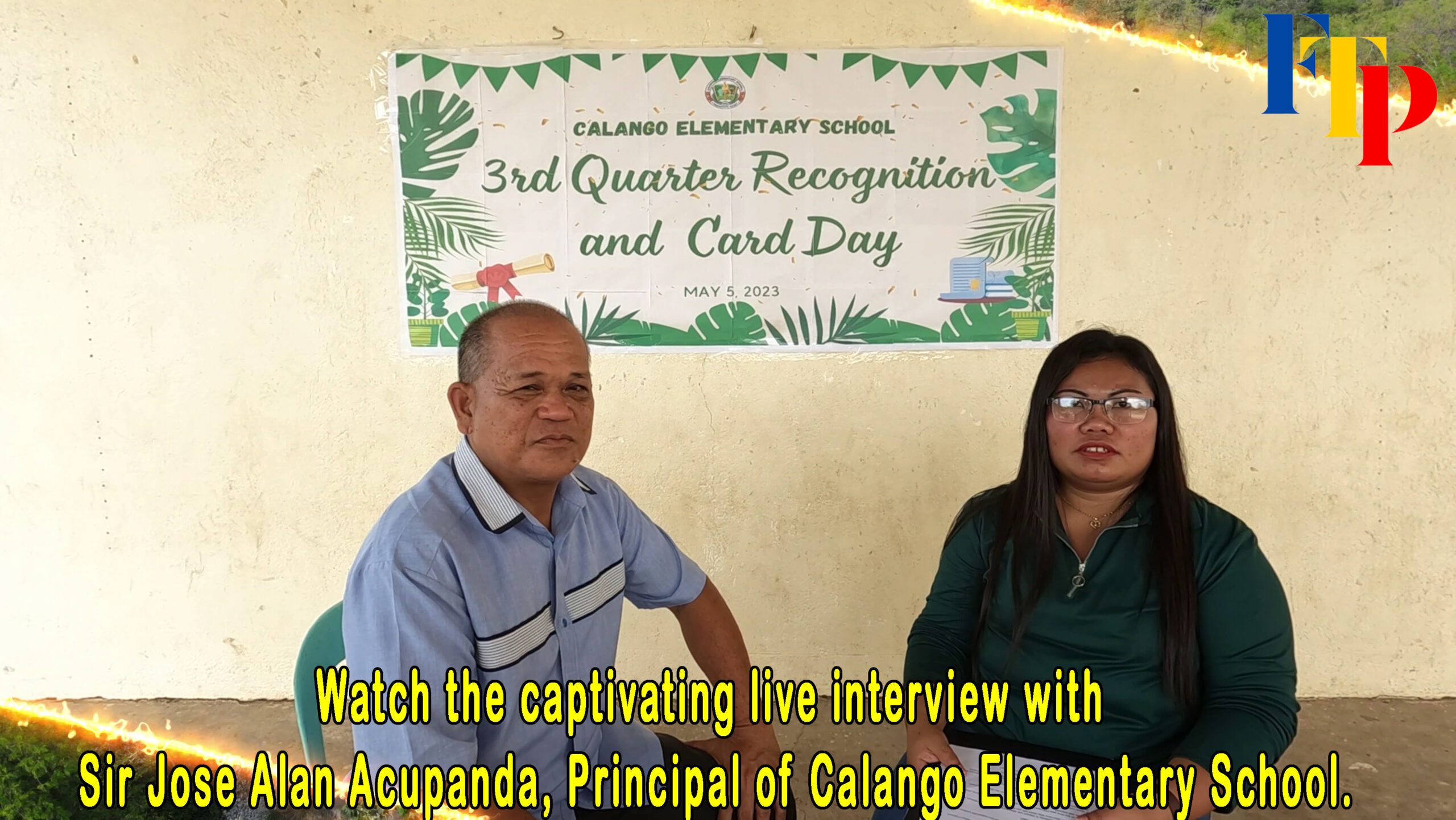 Read more about the article Watch the captivating live interview with Jose Alan Acupanda, Principal of Calango Elementary School